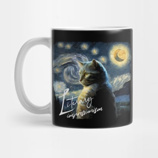 Impressionism Cat Mug